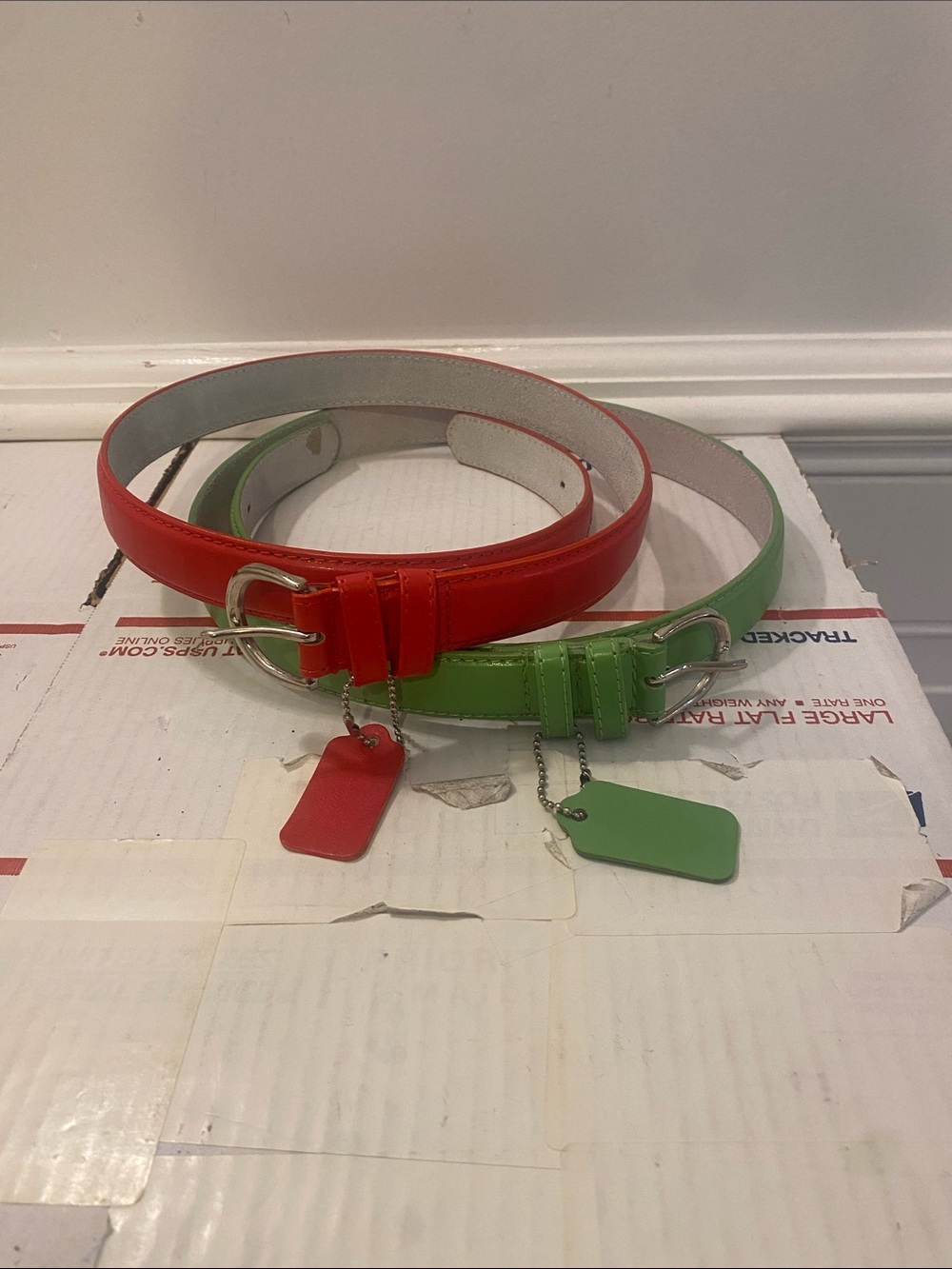 Bundle of Medium and Small Leather Belts NWOT